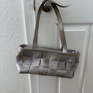 Harveys Silver Woven Mini Bag